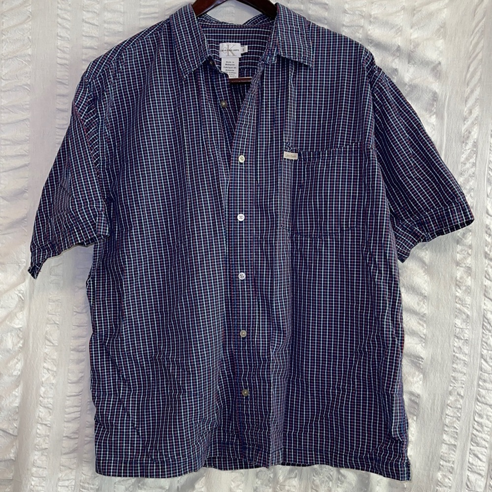 Calvin Klein Patriotic Button Down Shirt